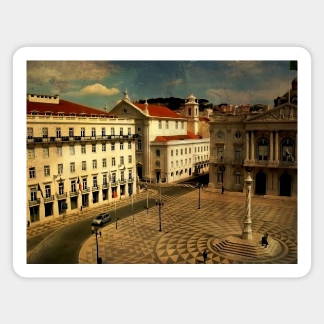 Lisbon....Town Hall square. Câmara Municipal de Lisboa Sticker by terezadelpilar